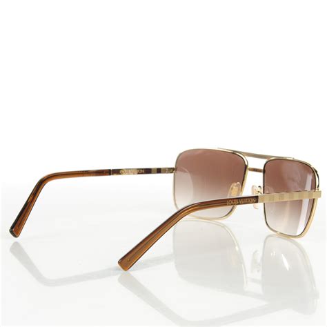 louis vuitton men's sunglasses gold